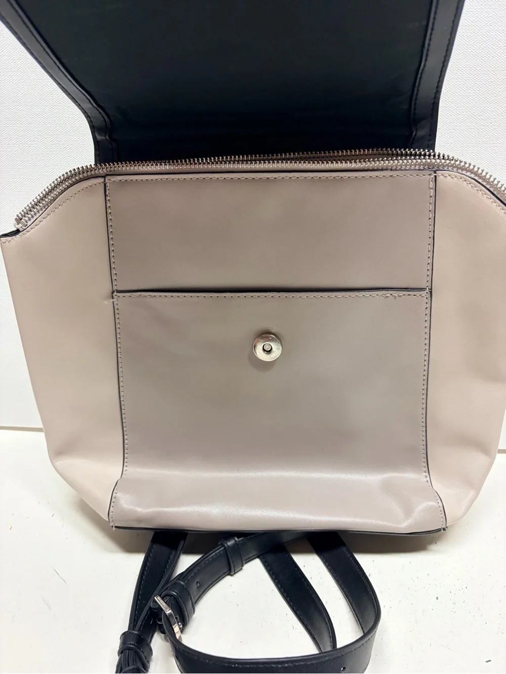 Reaction Kenneth Cole Two-Tone Black and Light Gray Backpack